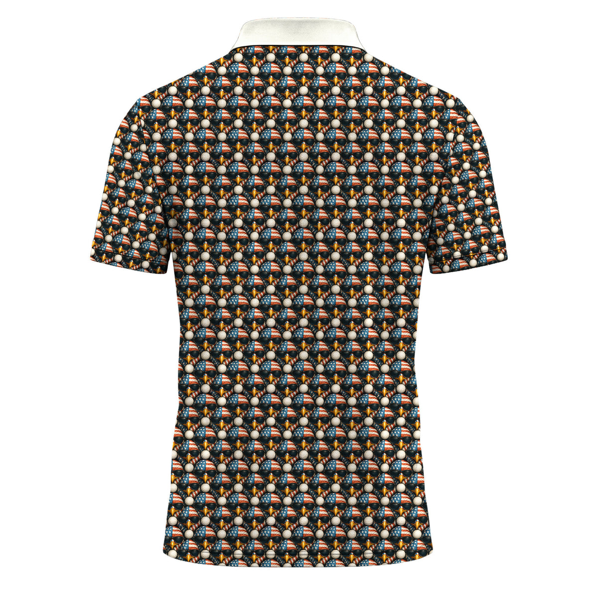 Eagles And Golf Balls Men Polo Shirt