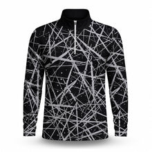 Loud Black Grey  Men Quarter-zip Pullover