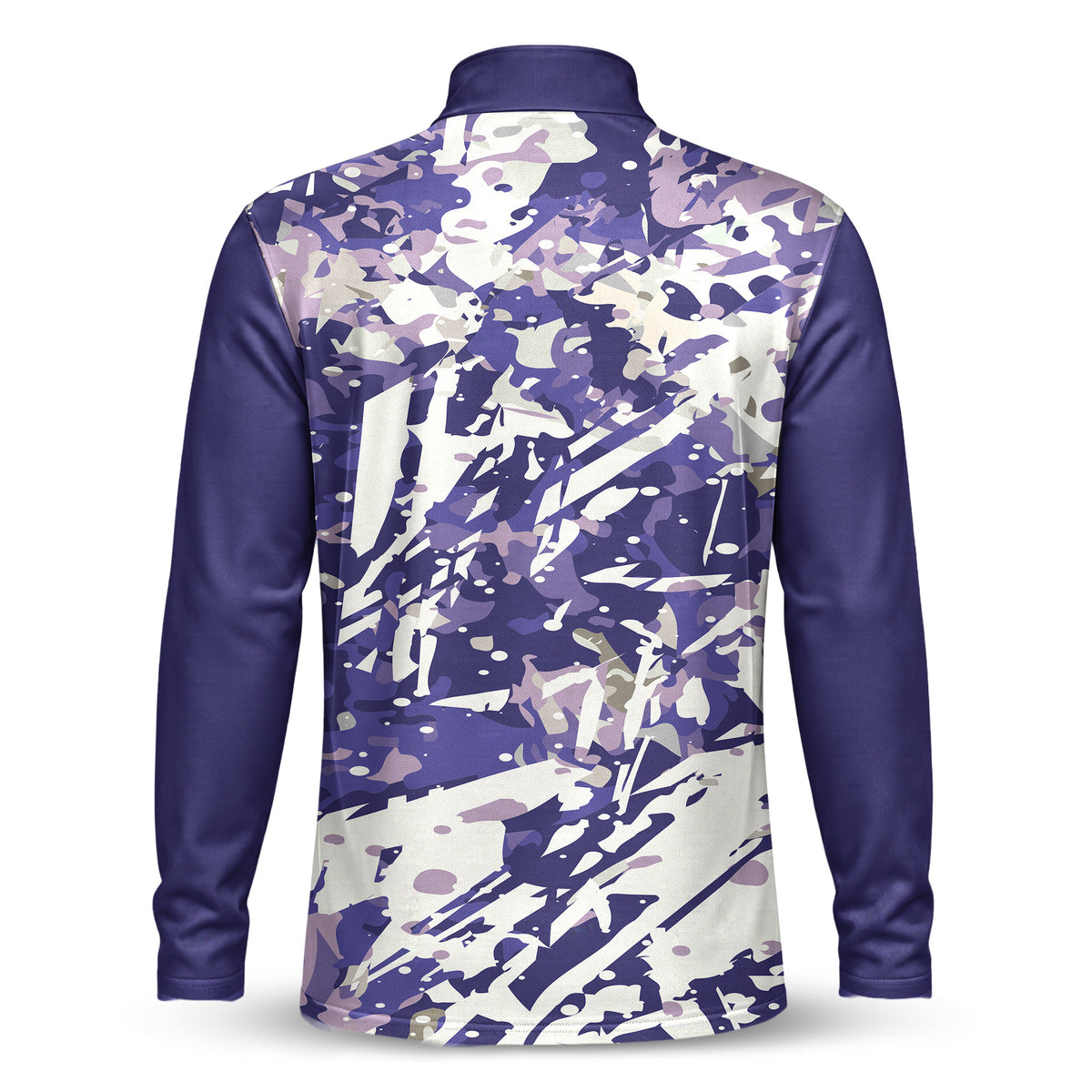 Loud Purple Painting Men Quarter-zip Pullover