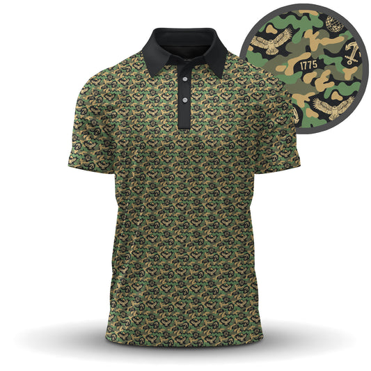 Sentinel Military Brand Camo Men Polo Shirt