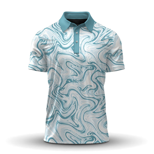 Water Surface Pattern  Men Polo Shirt