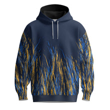 Blue Yellow Color Stains Men Hoodie