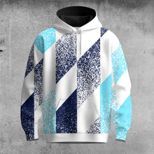 Blue And White Pattern Men Hoodie