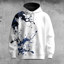 Blue Spilled Paint Color Men Hoodie