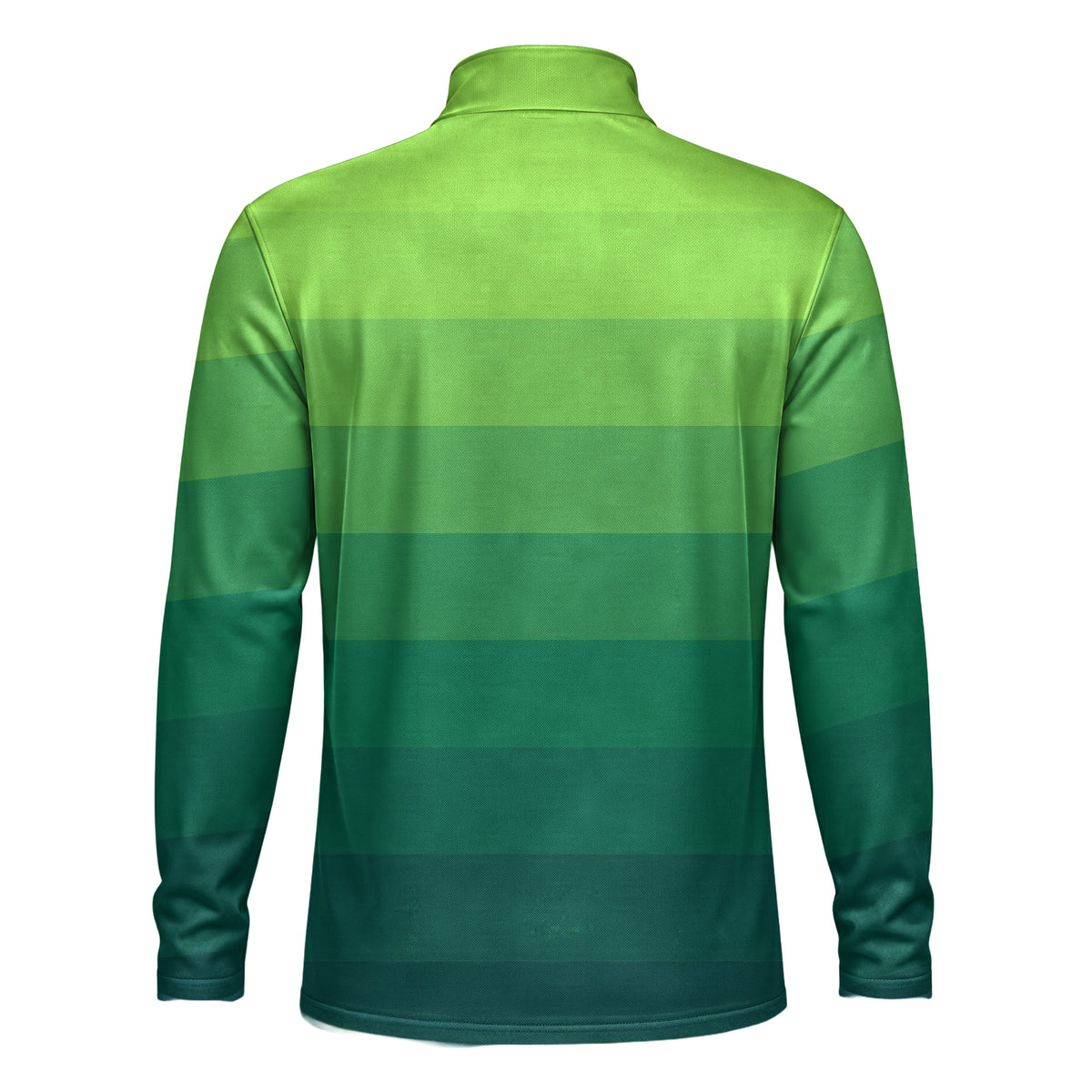 Horizontal Lines Gradient Men Quarter-zip Pullover