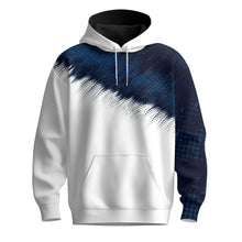 Blue Diagonal Sport  Men Hoodie